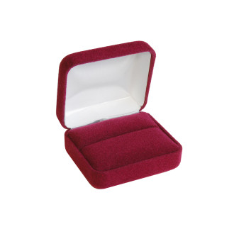 Celebration Collection Burgundy Double Ring Box
