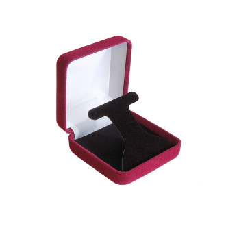 Celebration Collection Burgundy T-Hoop Earring Box