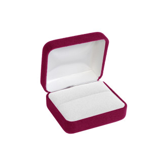 Celebration Plus Collection Burgundy Double Ring Box
