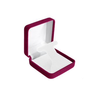 Celebration Plus Collection Burgundy T-Hoop Earring Box
