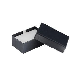 Sterling Collection Black Horizontal Earring/Pendant/Tie-Tac Box