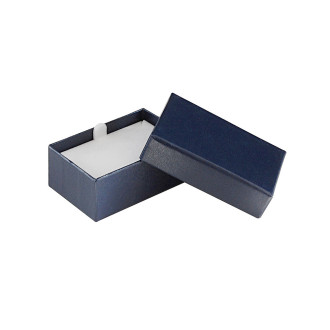 Sterling Collection Blue Horizontal Earring/Pendant/Tie-Tac Box