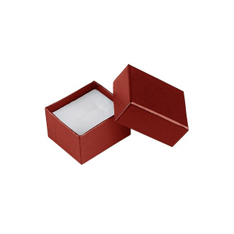 Sterling Collection Burgundy Ring Box