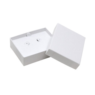 Sterling Collection White Hoop Earring Box