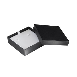 Sterling Collection Black Hoop Earring Box