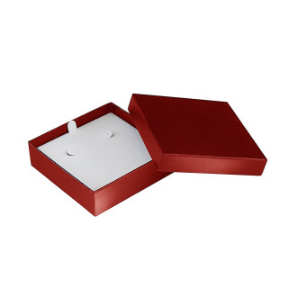 Sterling Collection Burgundy Hoop Earring Box
