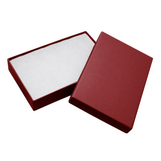 Cotton Filled Collection Burgundy Necklace Box