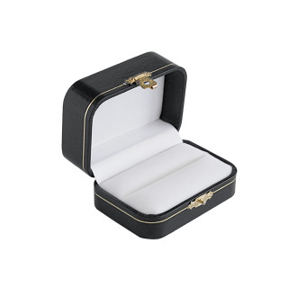 Crown Collection Black Double Ring Box
