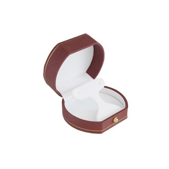 Carousel Collection Burgundy Small T-Hoop Earring Box